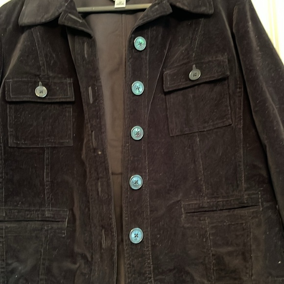 Talbots Black Velvet Looking Short Jacket - Picture 4 of 7